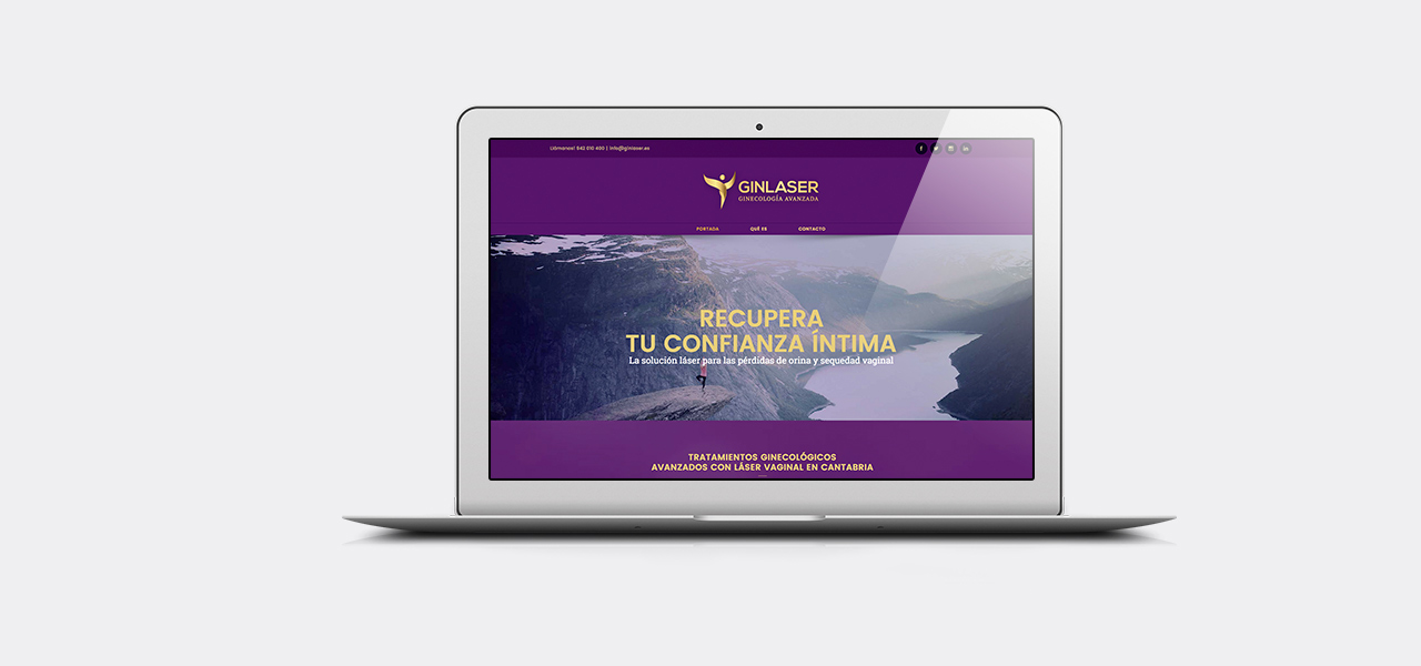 Diseño web para la Cínica Ginlaser