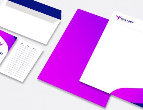 Desarrollo de papelería corporativa a medida para Ginlaser
