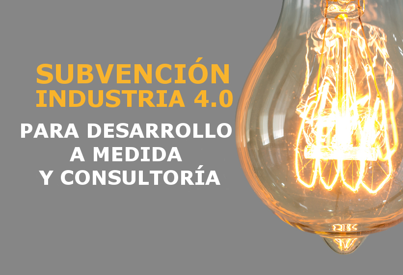 Subvención industria 4.0 desarrollo y consultoría