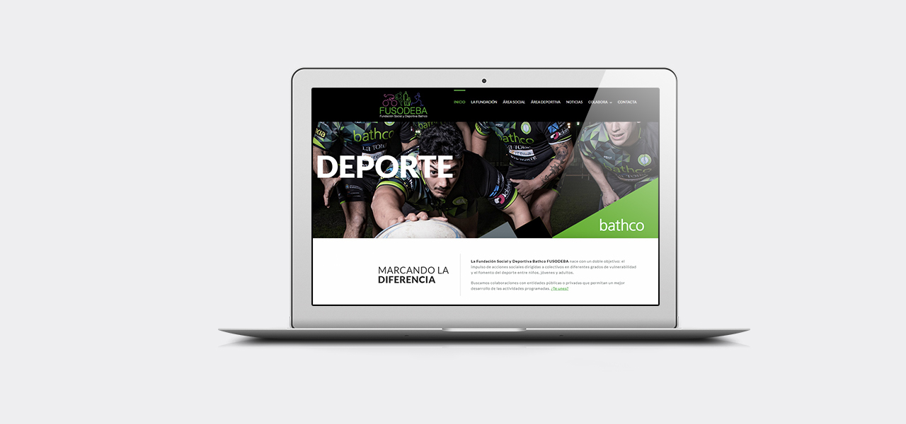 Diseño web de la Fundación Fusodeba