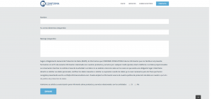 Formulario contacto adaptado a RGPD