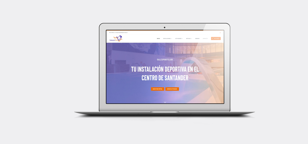 Diseño web para SALESPORT CLUB.