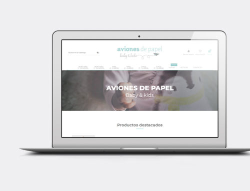 Desarrollo de tienda online para Aviones de Papel Baby&Kids