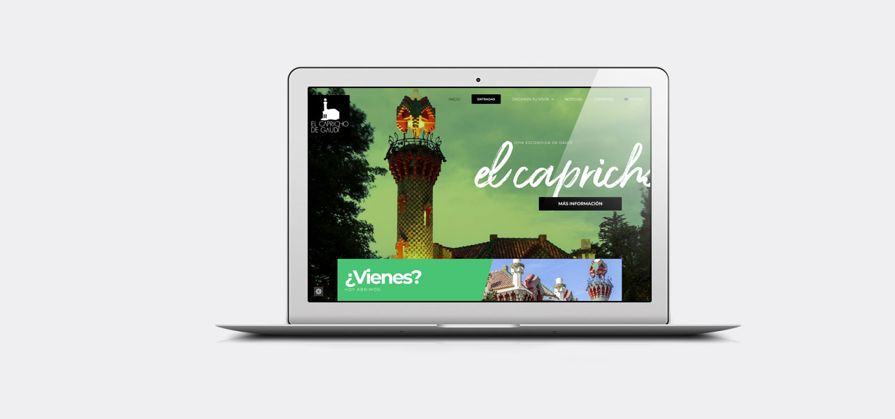 Diseño web para el Capricho de Gaudí