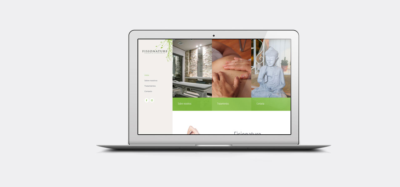 Diseño web para Fisionature