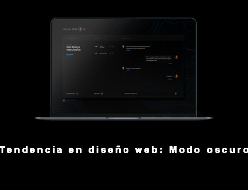 Tendencia en diseño web: Modo oscuro