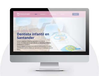 Diseño web para Parra y Armesto versión escritorio Diseño web para Parra y Armesto versión escritorio