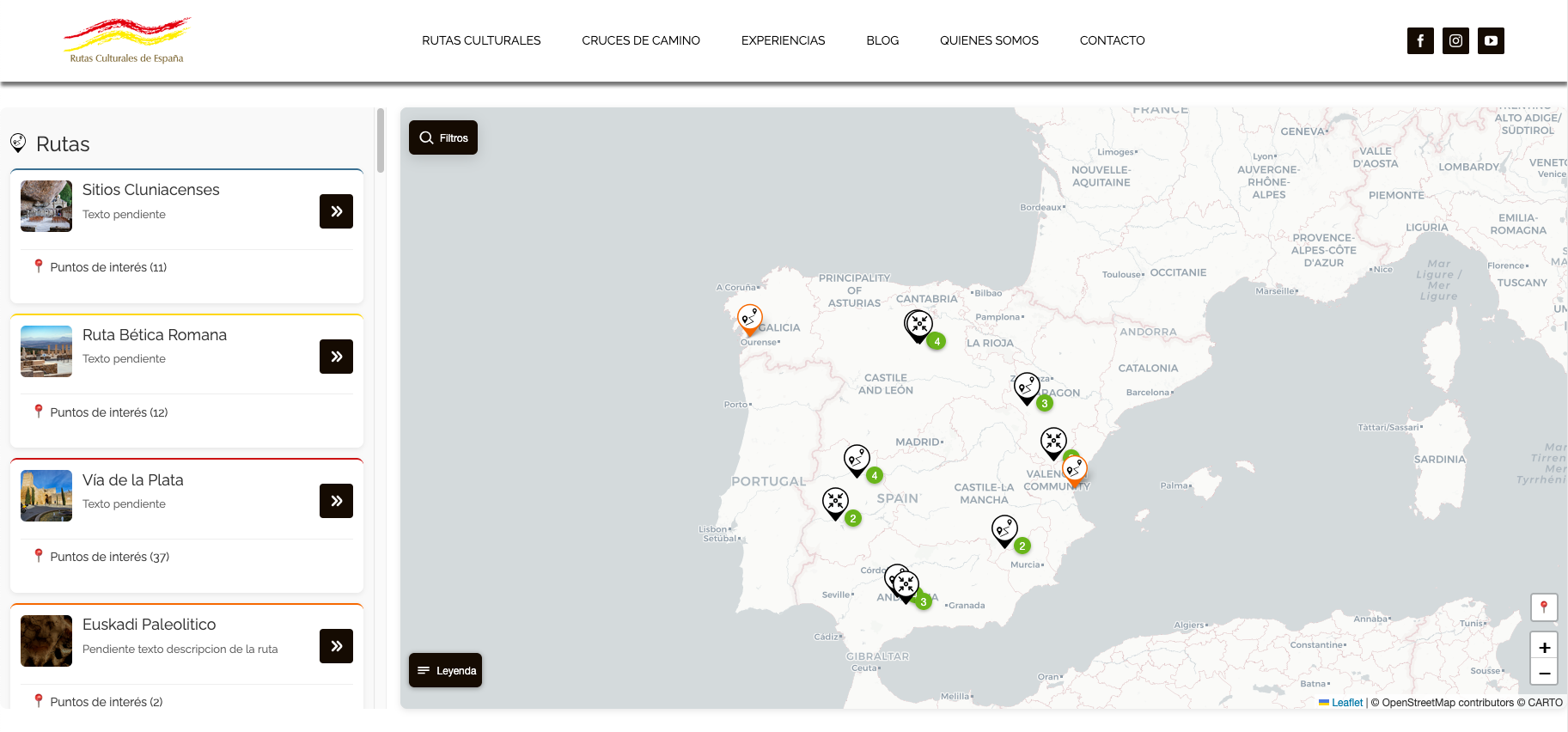 Mapa interactivo con software a medida general Mapa interactivo con software a medida general