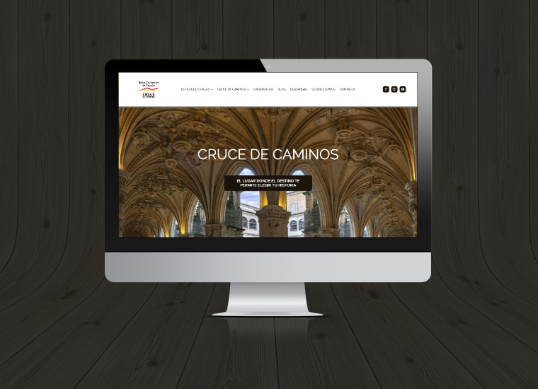 Diseño web Cruce de Caminos Culturales escritorio