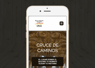 Diseño web Cruce de Caminos Culturales móvil