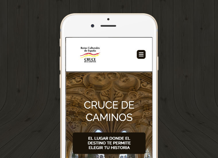 Diseño web Cruce de Caminos Culturales móvil