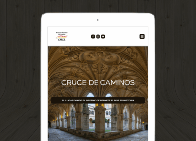 Diseño web Cruce de Caminos Culturales tablet