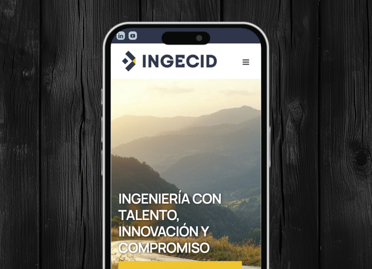 Diseño web empresa de ingeniería avanzada y consultoría tecnológica móvil