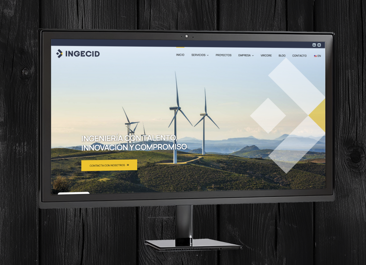 Diseño web empresa de ingeniería avanzada y consultoría tecnológica escritorio